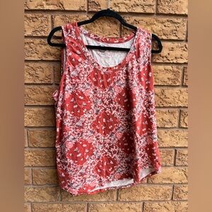 ▪️ 4/$25- Maurices 24/7 Floral Print Cotton Blend Tank
